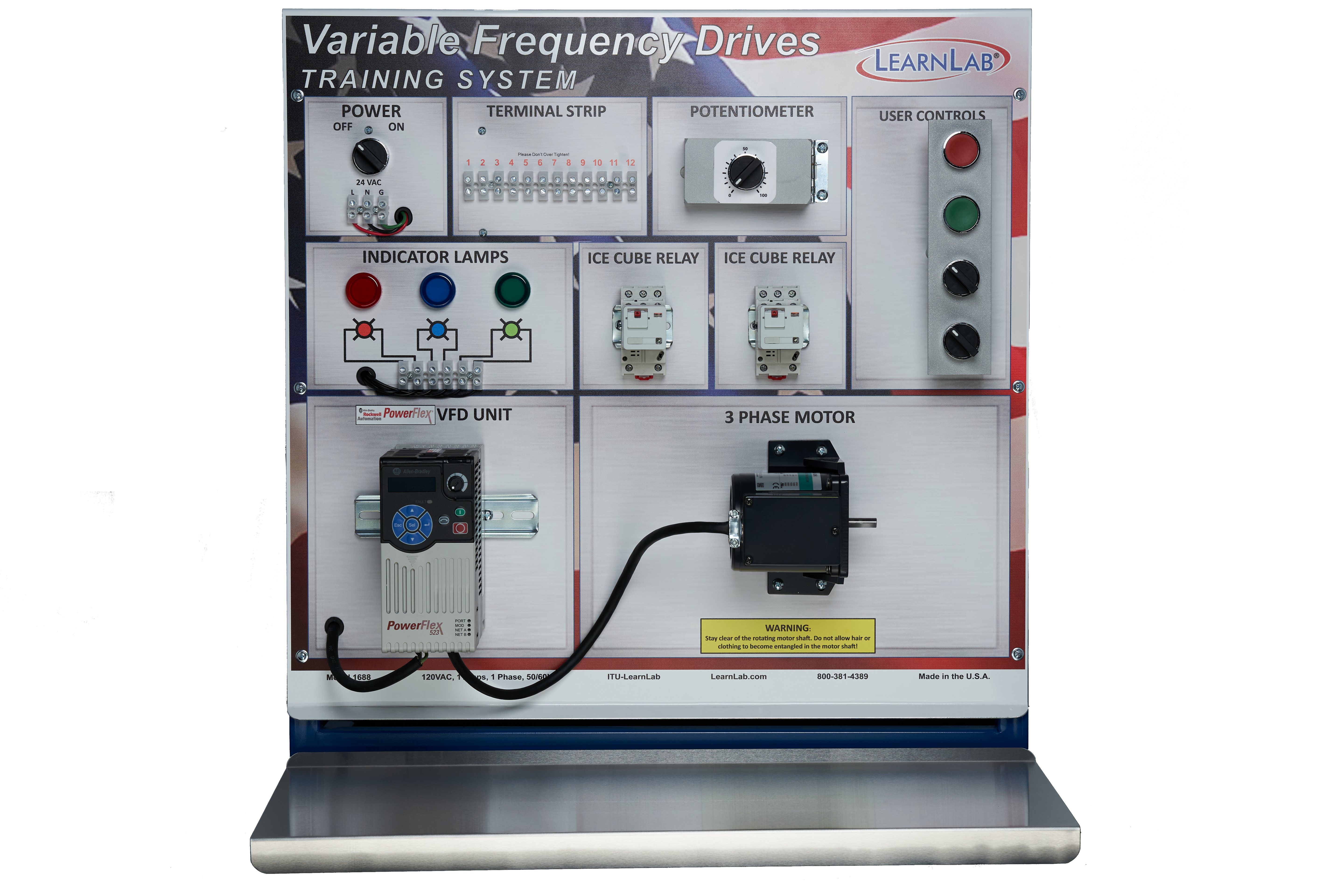 Portable Advanced VFD Variable Frequency Motor Drive Training System