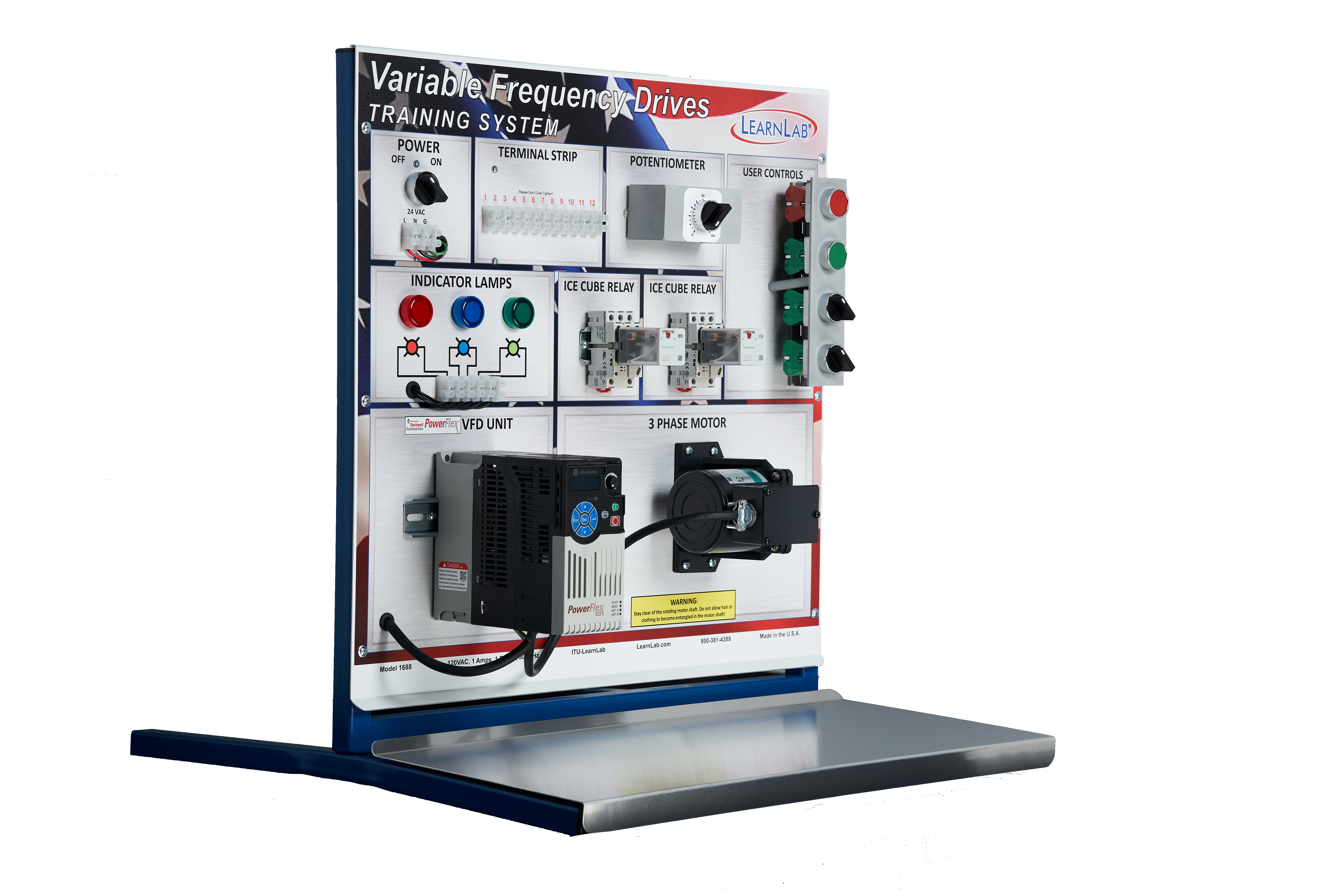 LearnLab's Advanced VFD Variable Frequency Motor Drive Training System