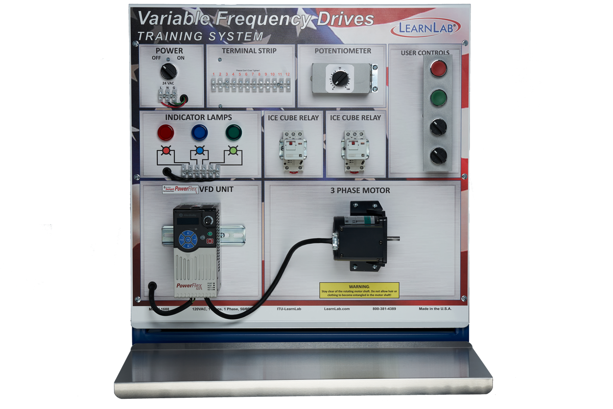 Variable Speed Drive For Lab LearnLab's Advanced VFD Variable Frequency Motor Drive Training System