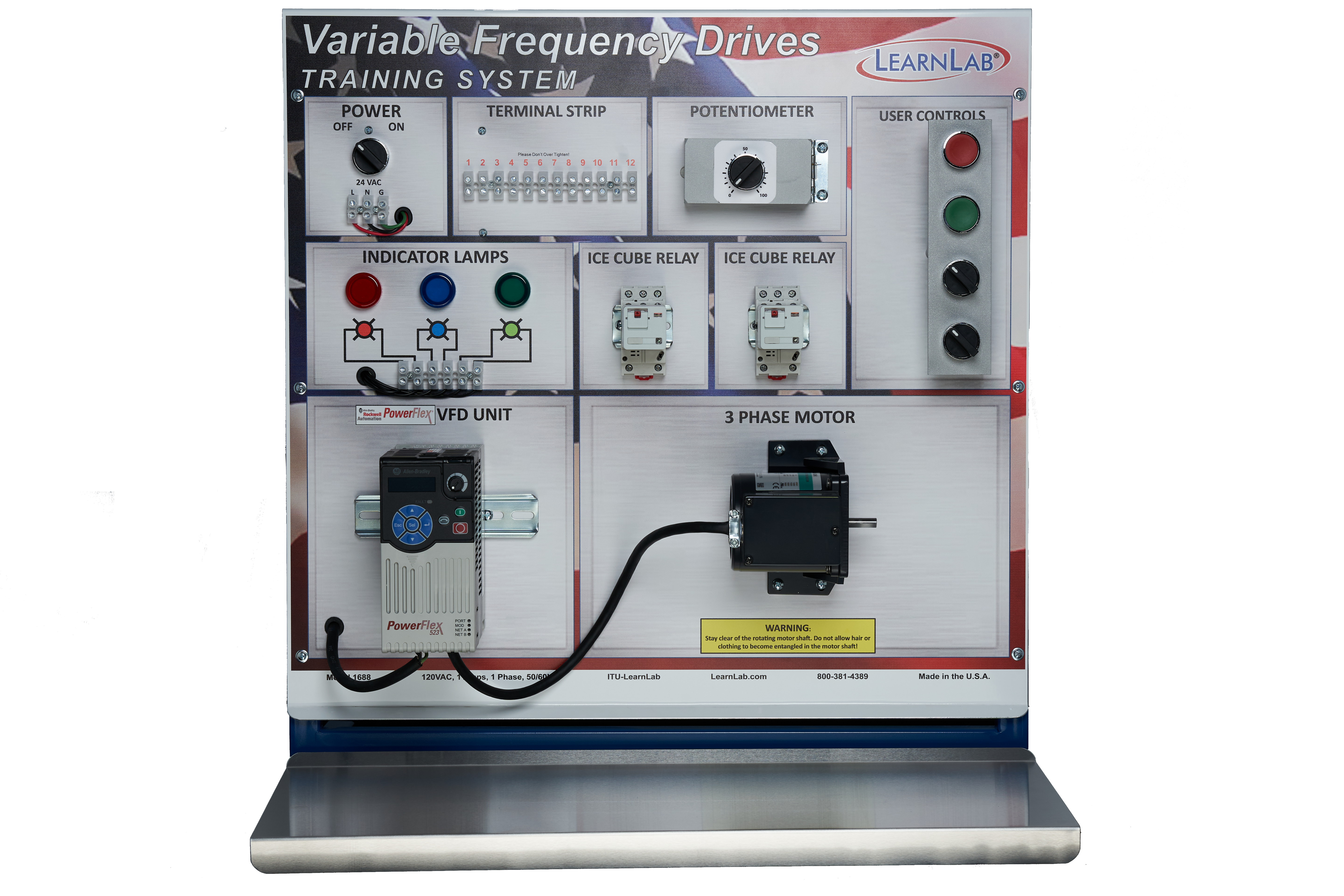 LearnLab's Advanced VFD Variable Frequency Motor Drive Training System