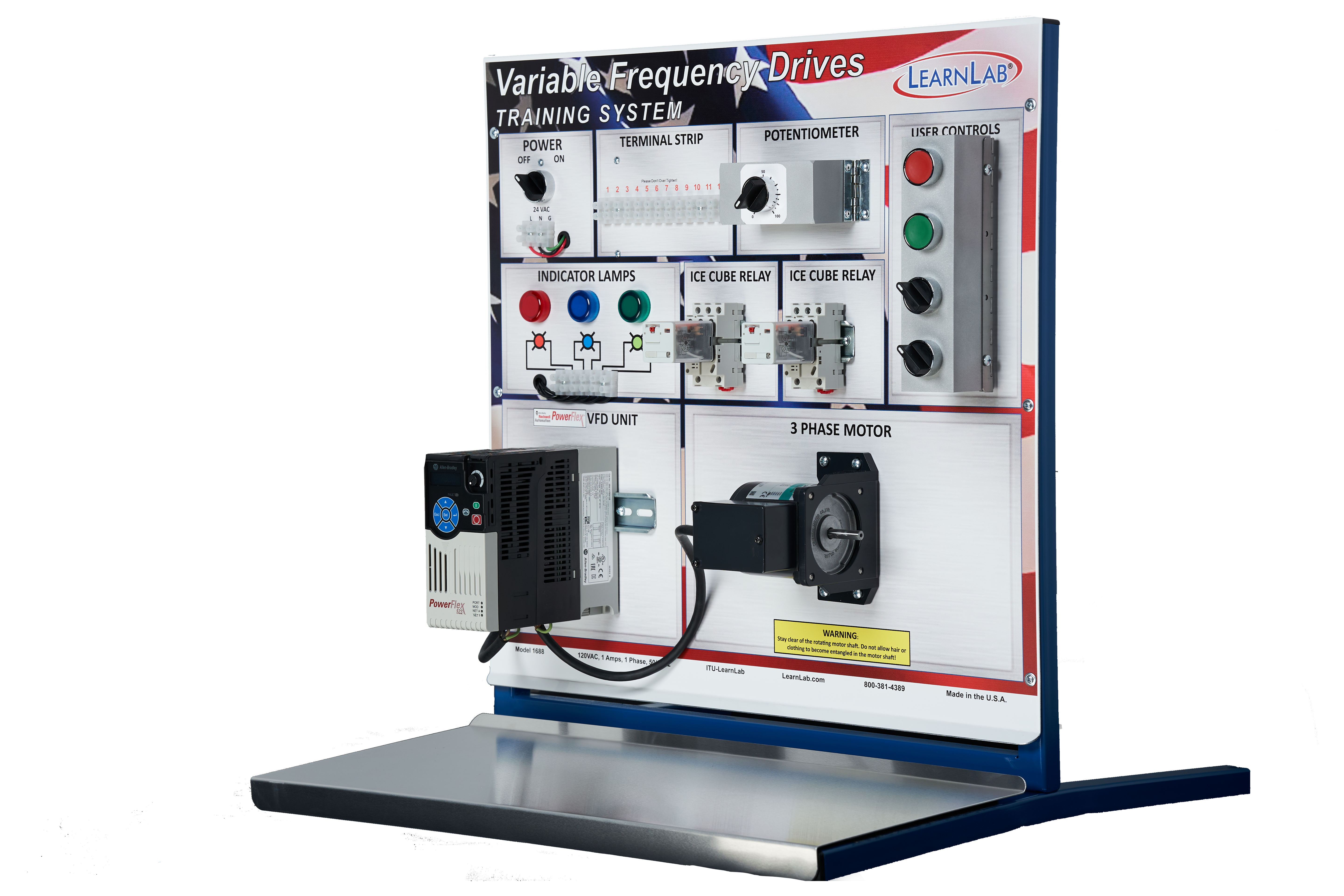 LearnLab's Advanced VFD Variable Frequency Motor Drive Training System