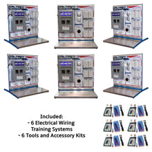 Load image into Gallery viewer, Basic Electrical Wiring Training Systems, Set of 6 Trainers