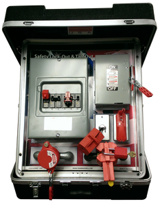 Portable Safety Lock-out Tag-out Training Systems,  Set of 6 Trainers