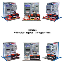 Load image into Gallery viewer, Lockout Tagout Training Systems, NFPA Safety, Set of 6 Trainers